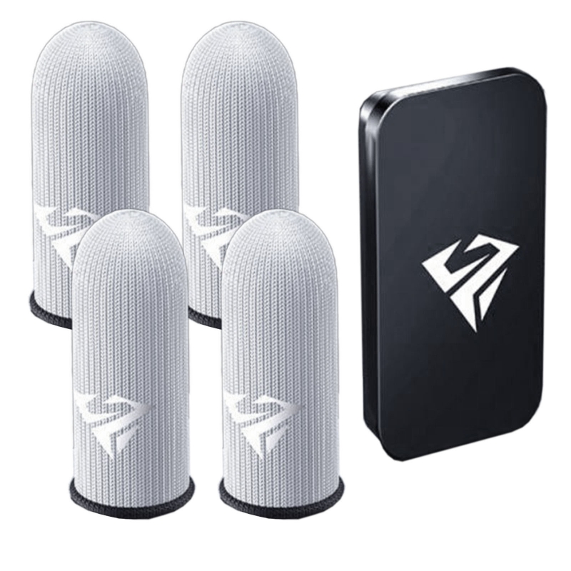 Esports Gaming Gloves - ถุงมือเล่นเกมมือถือ 2 ชิ้น ป้องกันเหงื่อ กันลื่น ปลอกนิ้วสัมผัสหน้าจอ