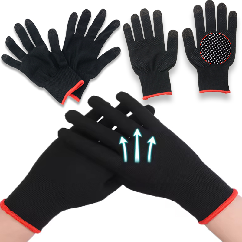 Esports Gaming Gloves - 1-2 คู่ถุงมือเล่นเกมที่ให้ความอบอุ่นและระบายอากาศได้ดี ถุงมือเล่นเกมแบบมืออาชีพสำหรับกีฬาอีสปอร์ตบางเฉียบ ป้องกันการลื่นและกันเหงื่อ