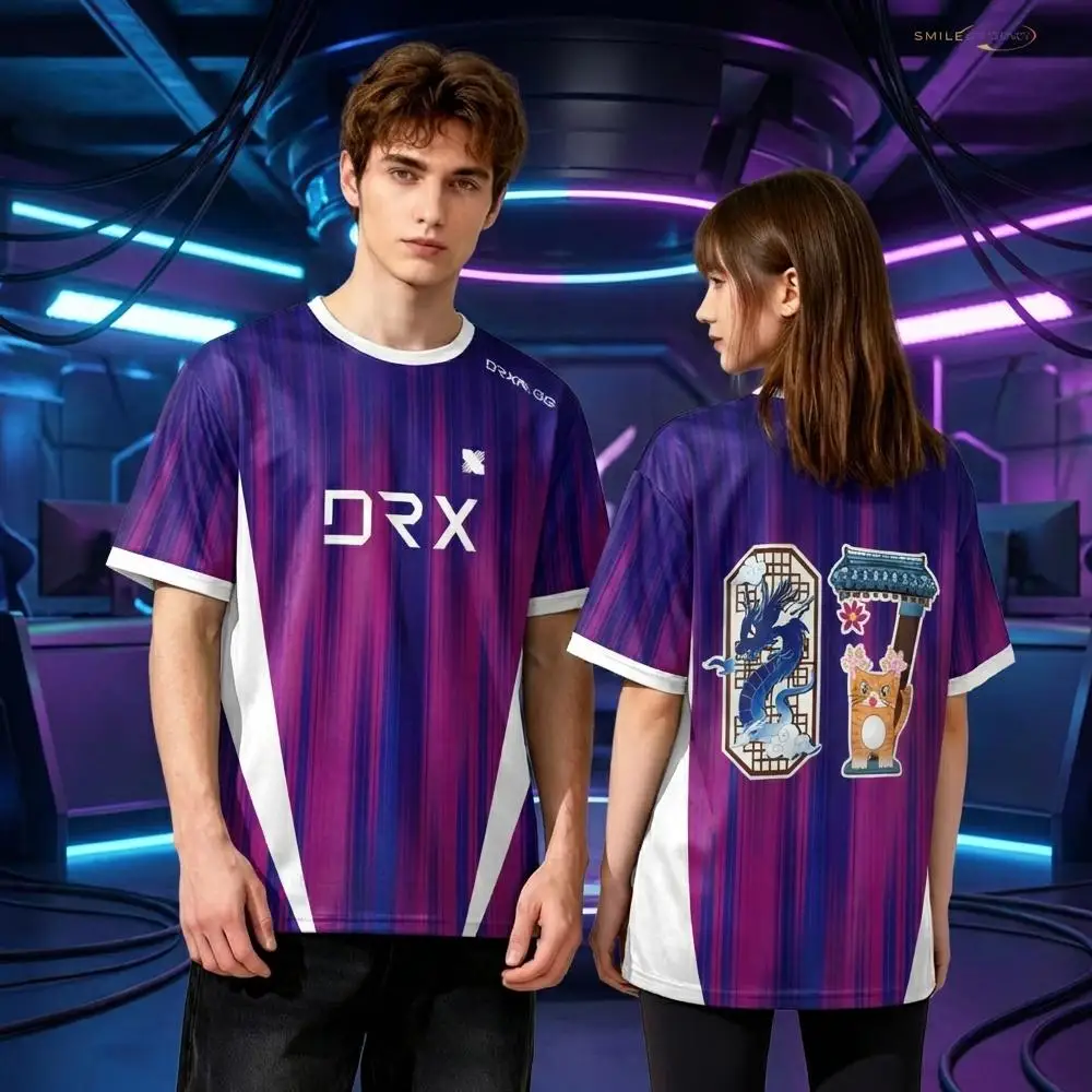 Esports Gaming Top - DRX 2026 เสื้อยืดทีมอีสปอร์ตใหม่ เสื้อยืดที่ต้องมีสำหรับแฟนเกม ผู้ชายและผู้หญิง เสื้อกีฬาระบายอากาศ