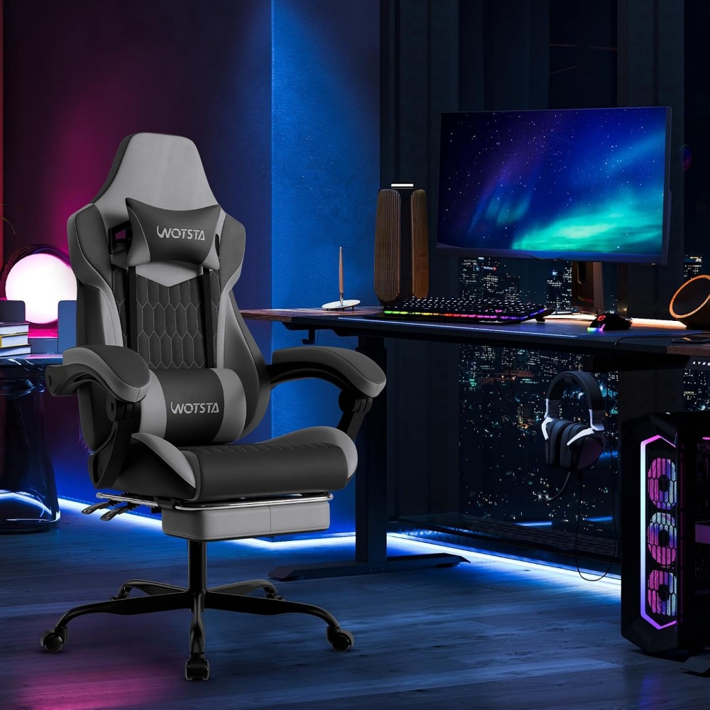 เก้าอี้เกมมิ่งหนัง PVC ที่ออกแ - Video Gaming & Esports Usd Acc บทวิจารณ์และราคา