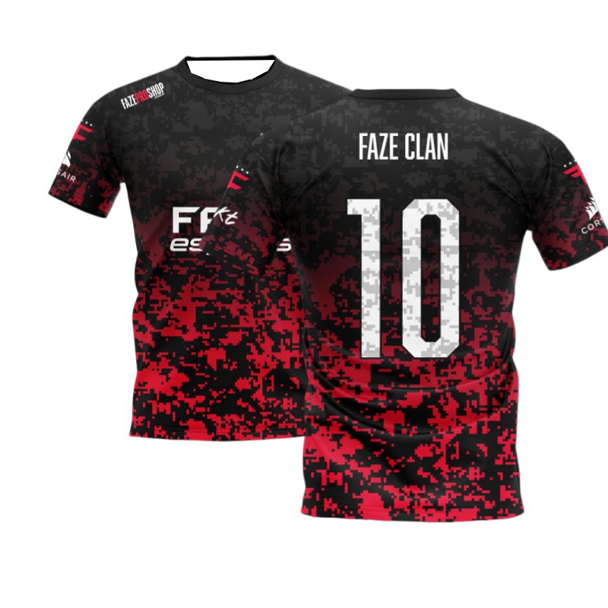 เสื้อแข่งกีฬาอีสปอร์ต FaZe รุ่ - Esports Gaming Top บทวิจารณ์และราคา