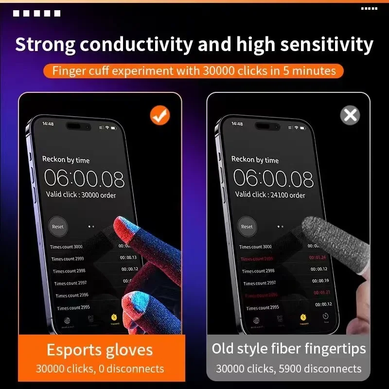 1 คู่ใหม่ E-Sports Mobile PUBG - Esports Gaming Gloves บทวิจารณ์และราคา