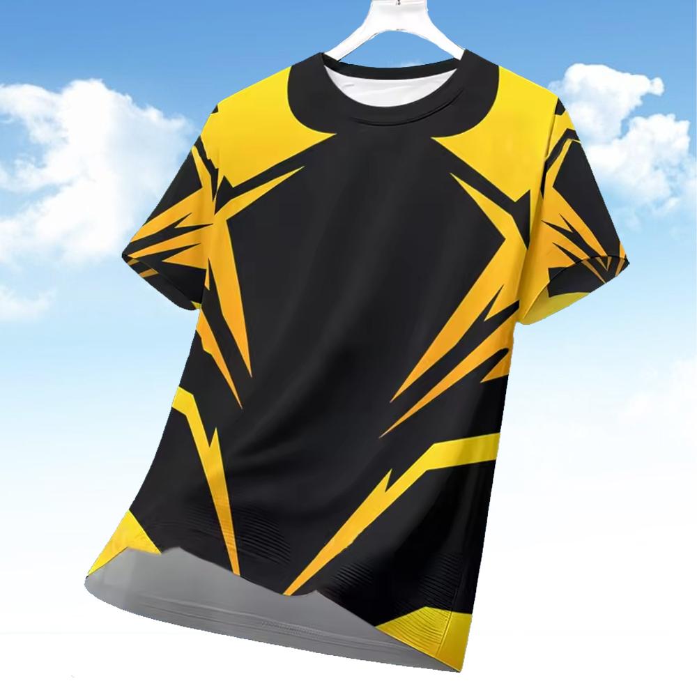 ผู้ชาย 3D เรขาคณิตพิมพ์แขนสั้น - Esports Gaming Top บทวิจารณ์และราคา