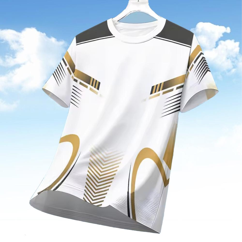 ผู้ชาย 3D เรขาคณิตพิมพ์แขนสั้น - Esports Gaming Top บทวิจารณ์และราคา
